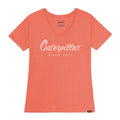 Camiseta Script V-Neck para mujer color rosado
