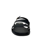 Sandalias flats Galatea para mujer color negro