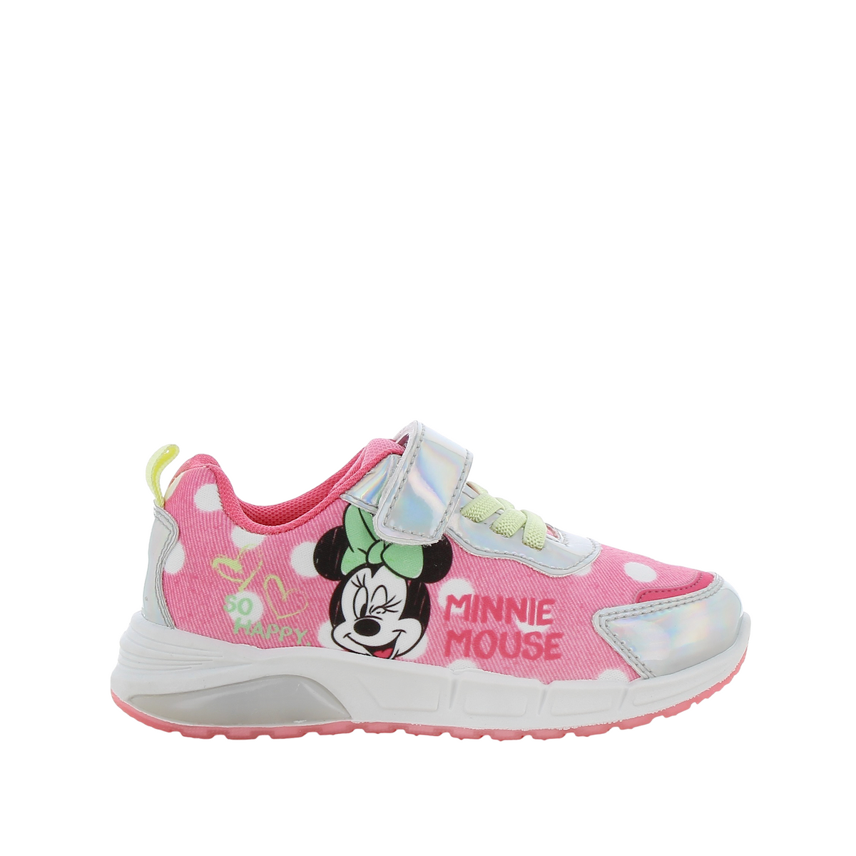 Tennis Minnie para niña color rosado