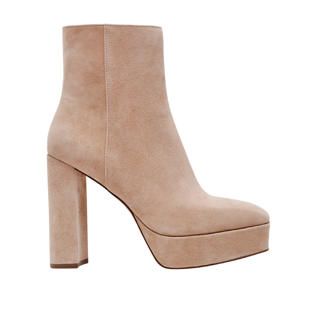 Botas de tacón No-Thx para mujer color beige