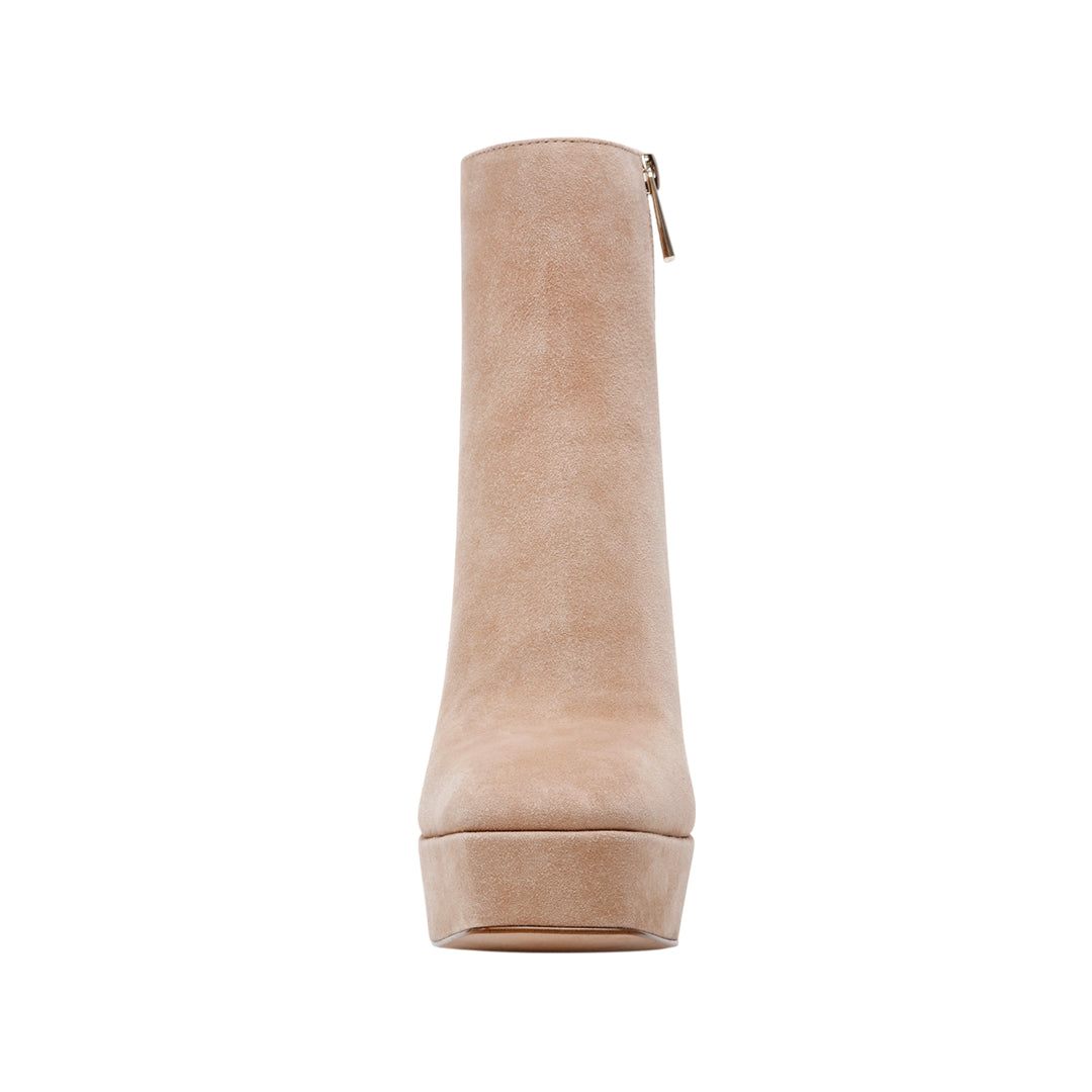 Botas de tacón No-Thx para mujer color beige