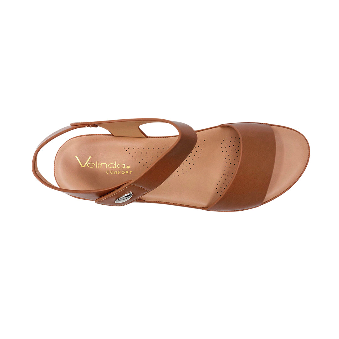 Sandalias Maple para mujer color cognac