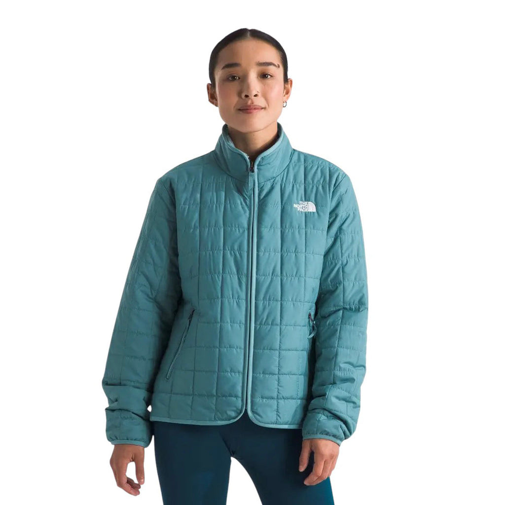 CHAQUETA JUNCTON PARA MUJER COLOR CELESTE