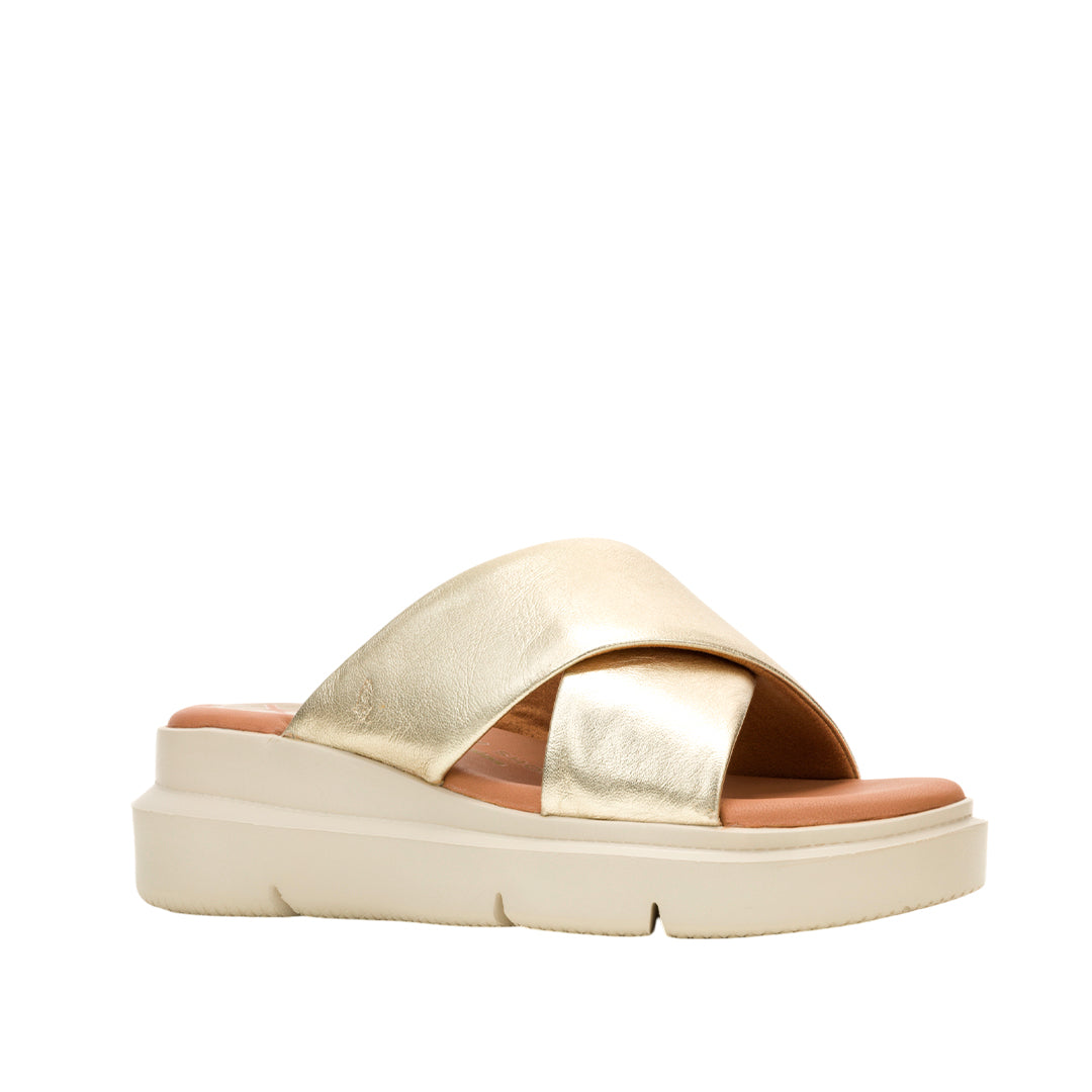 Sandalias Uplift X para mujer color dorado