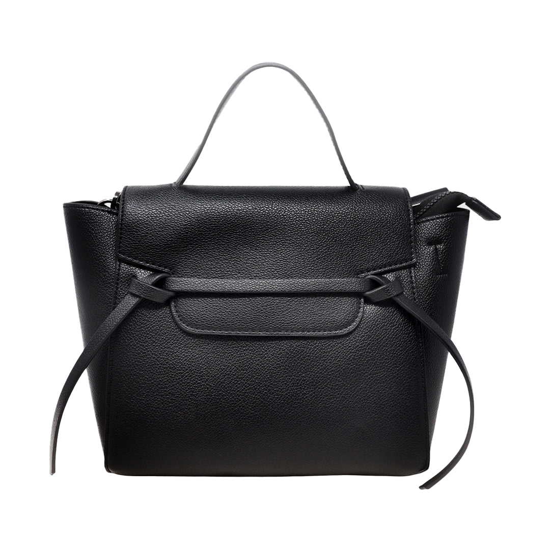 Cartera satchel Eureka para mujer color negro