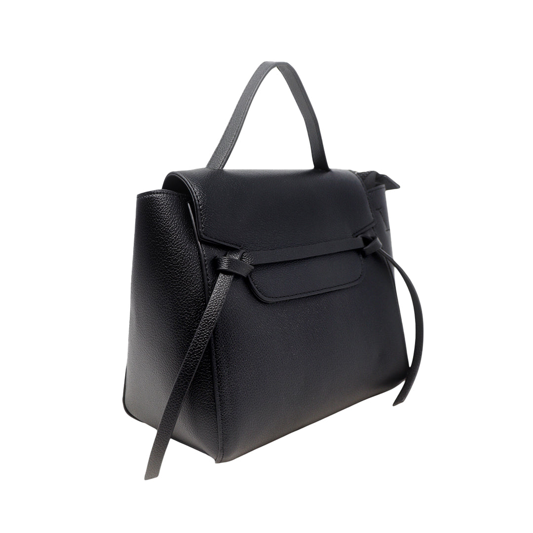 Cartera satchel Eureka para mujer color negro