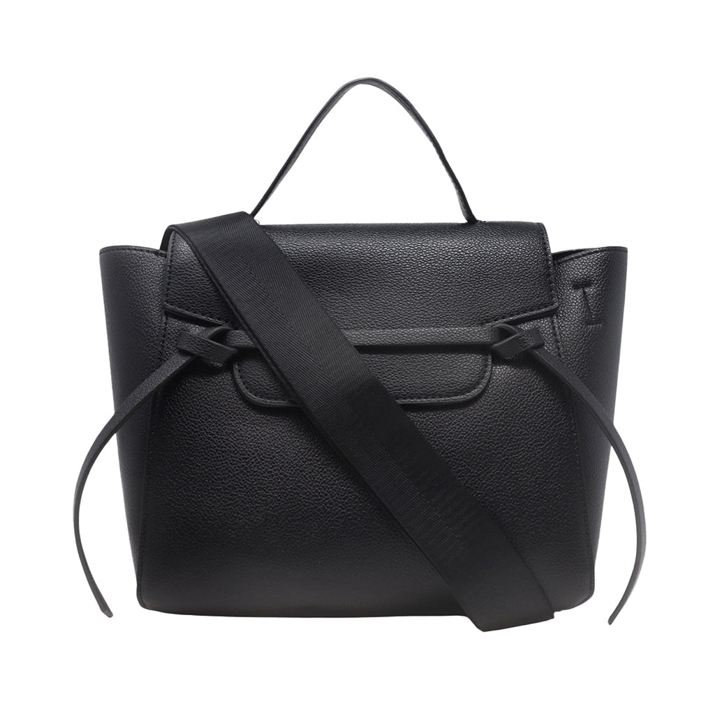 Cartera satchel Eureka para mujer color negro