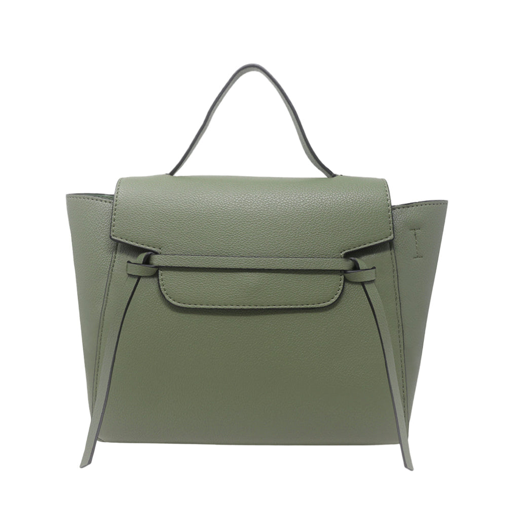 Cartera satchel Eureka para mujer color verde