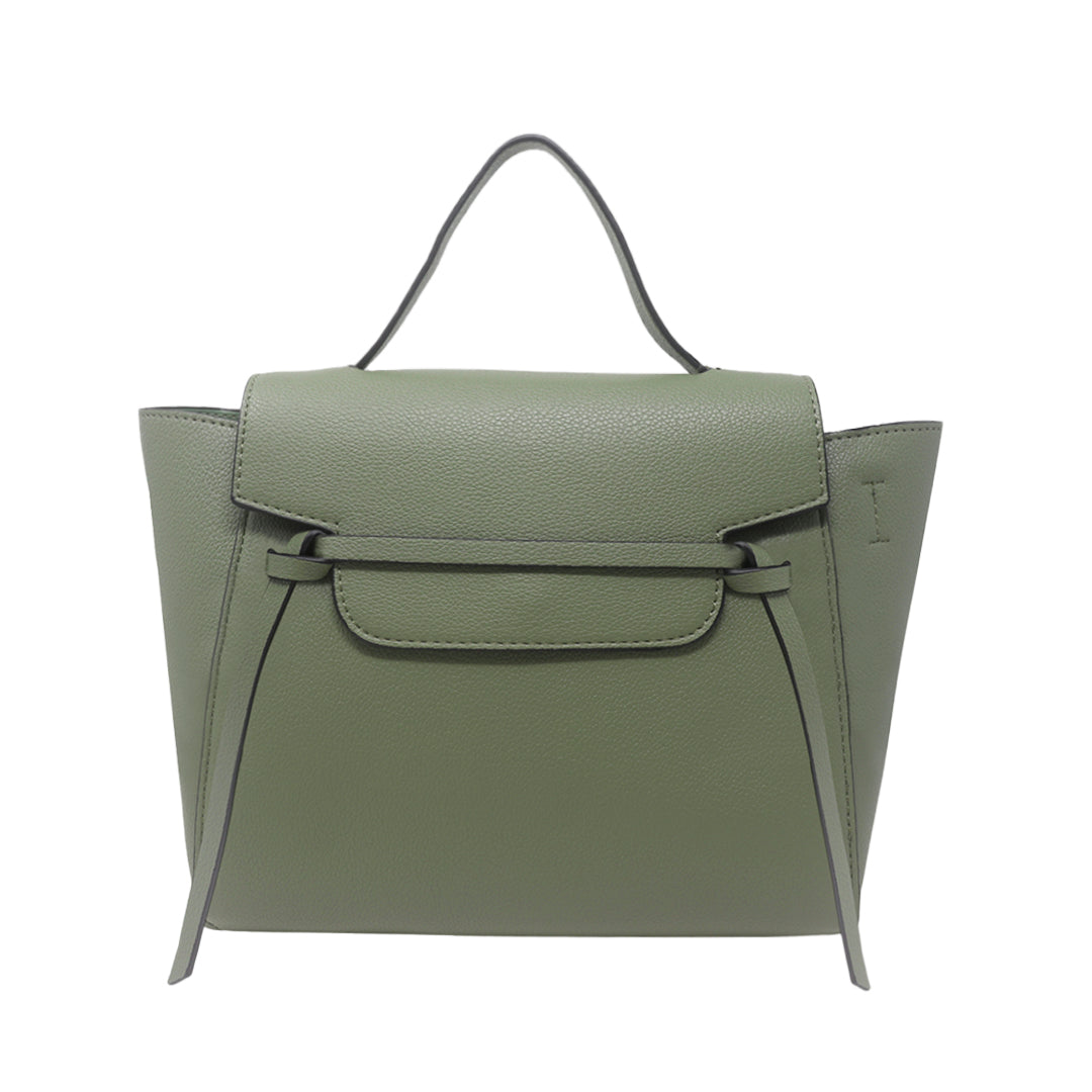 Cartera satchel Eureka para mujer color verde