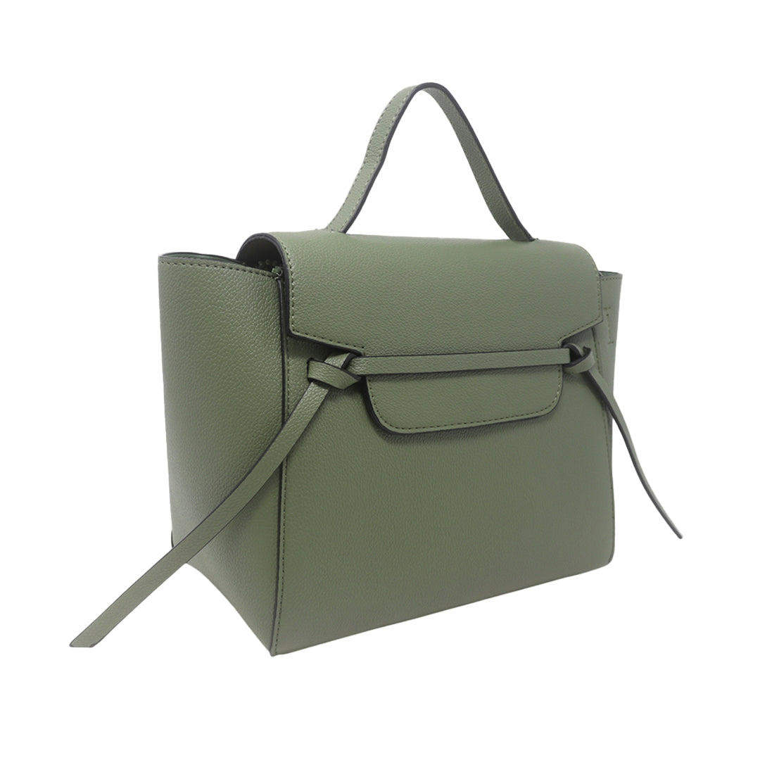Cartera satchel Eureka para mujer color verde