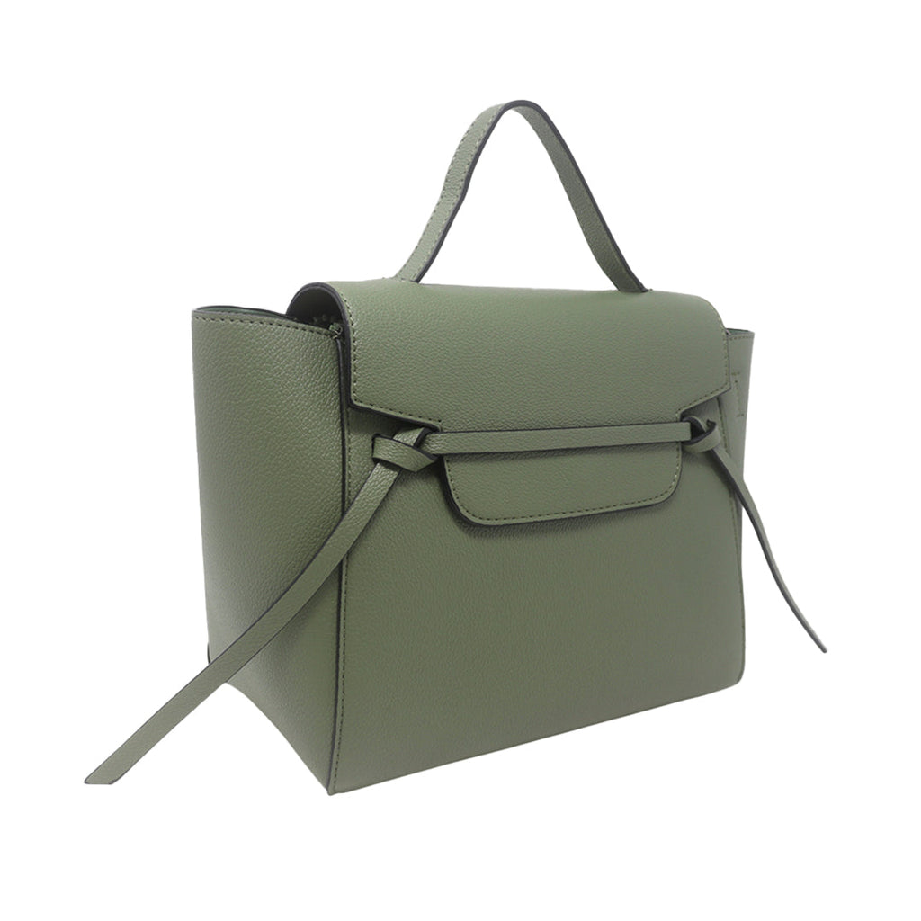 Cartera satchel Eureka para mujer color verde