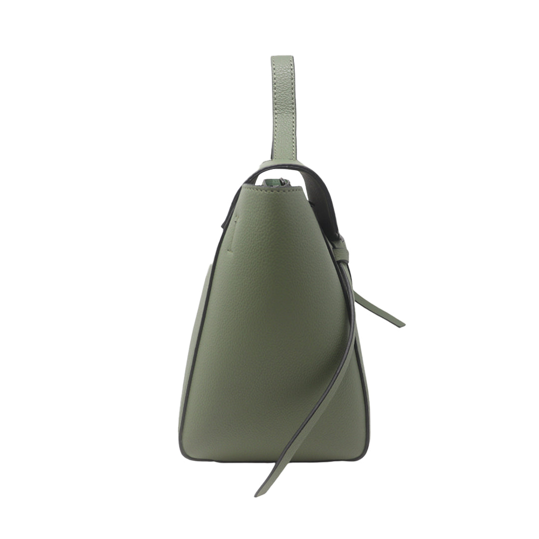 Cartera satchel Eureka para mujer color verde