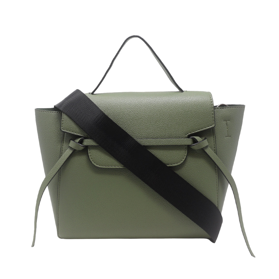 Cartera satchel Eureka para mujer color verde