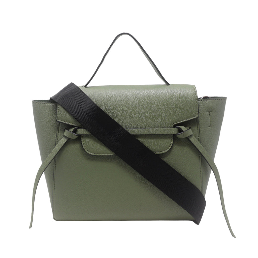 Cartera satchel Eureka para mujer color verde