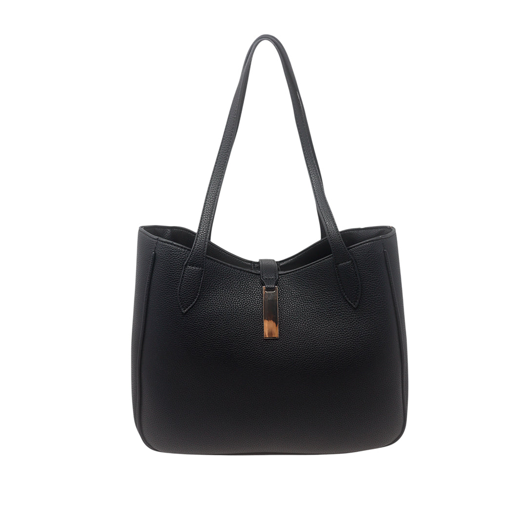 Cartera tote Delia para mujer color negro