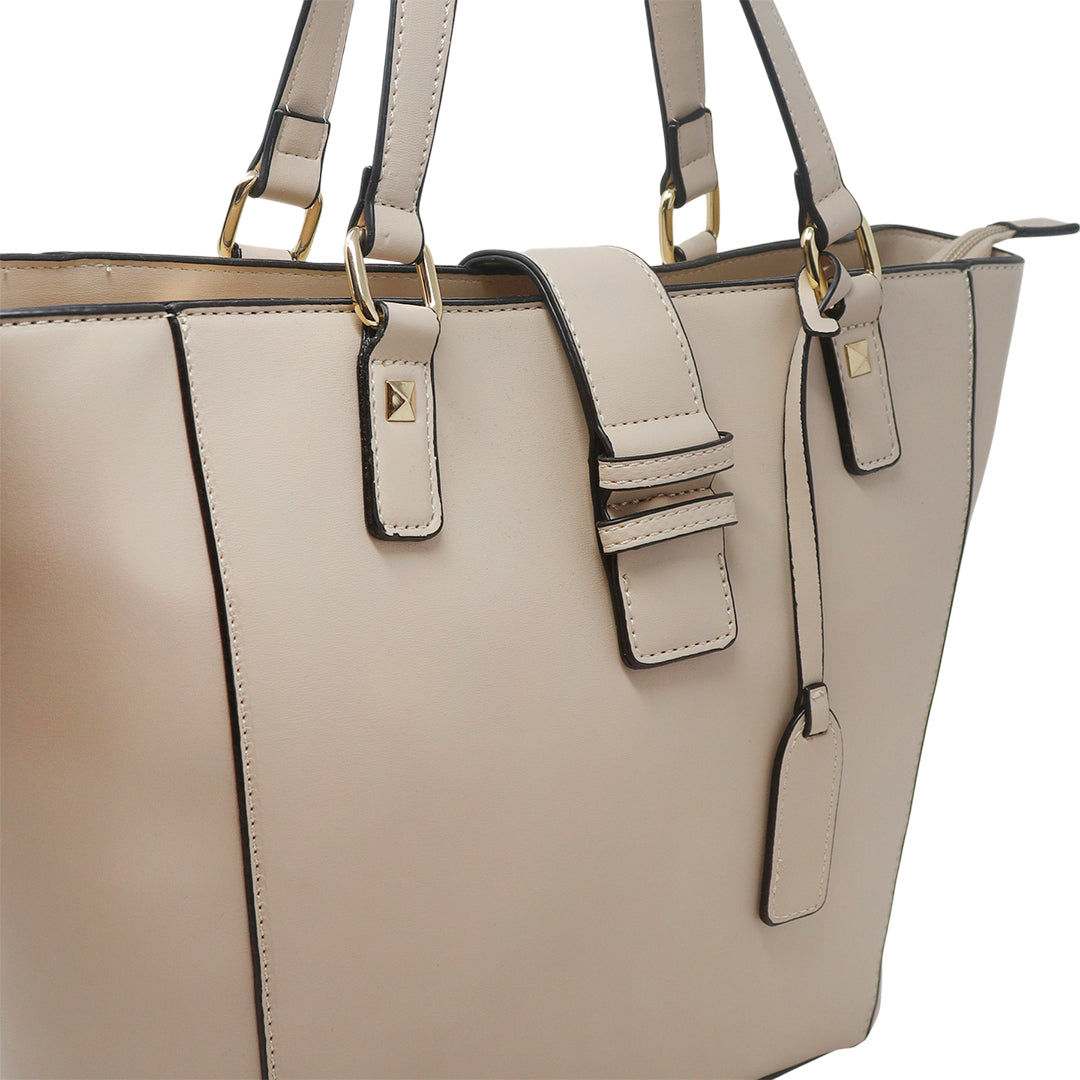 Cartera tote Mindy para mujer color blanco