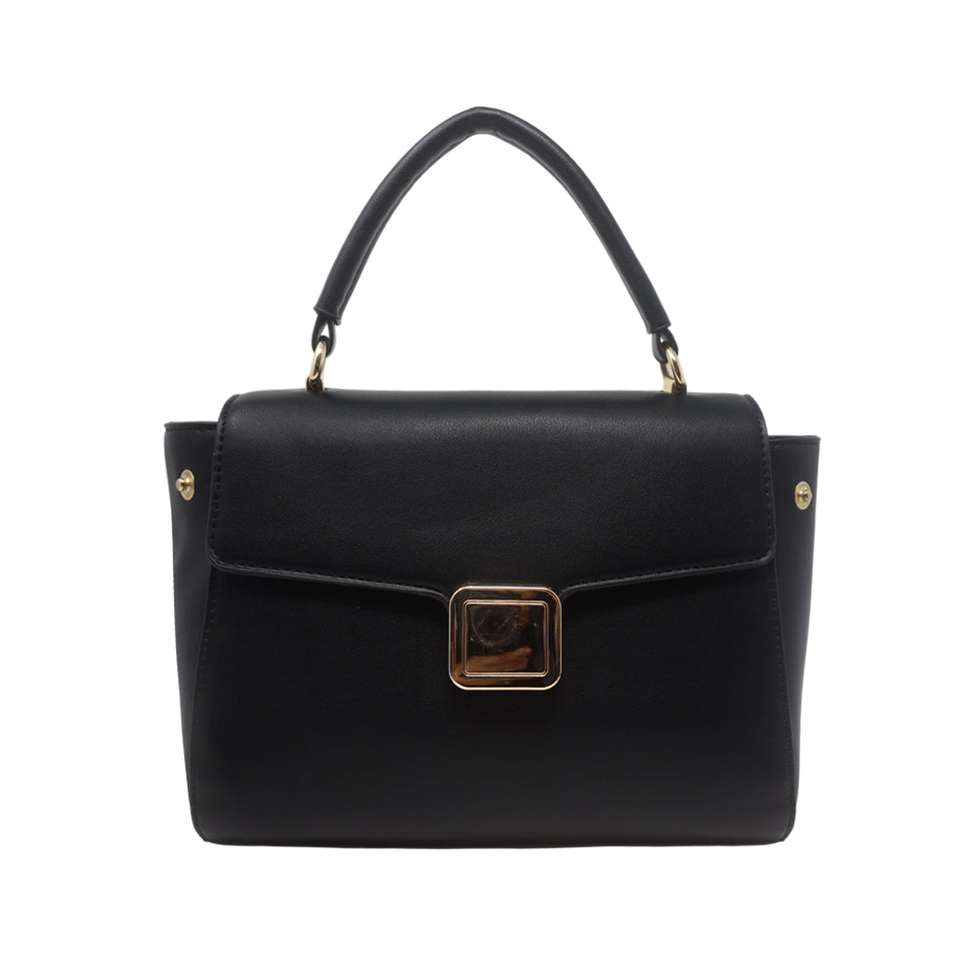 Cartera satchel Silvana para mujer color negro