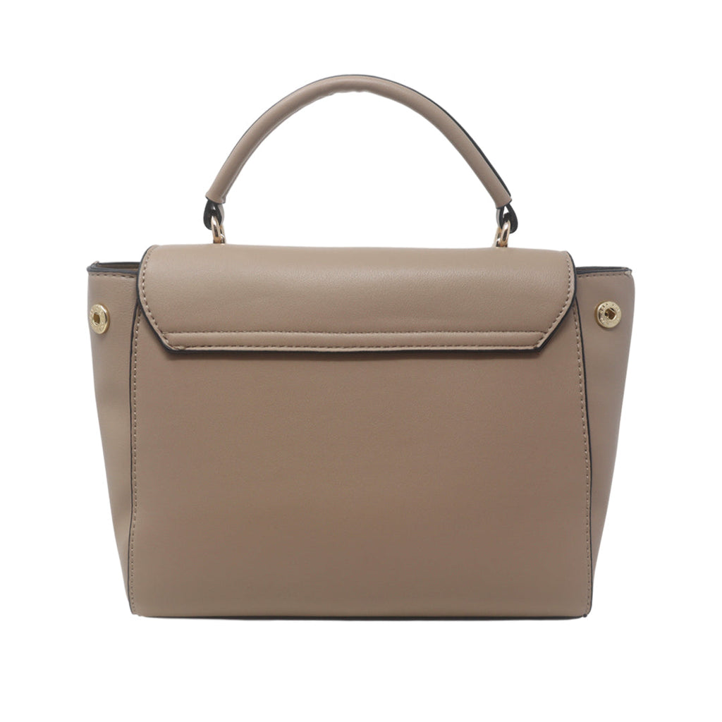 Cartera satchel Silvana para mujer color taupe