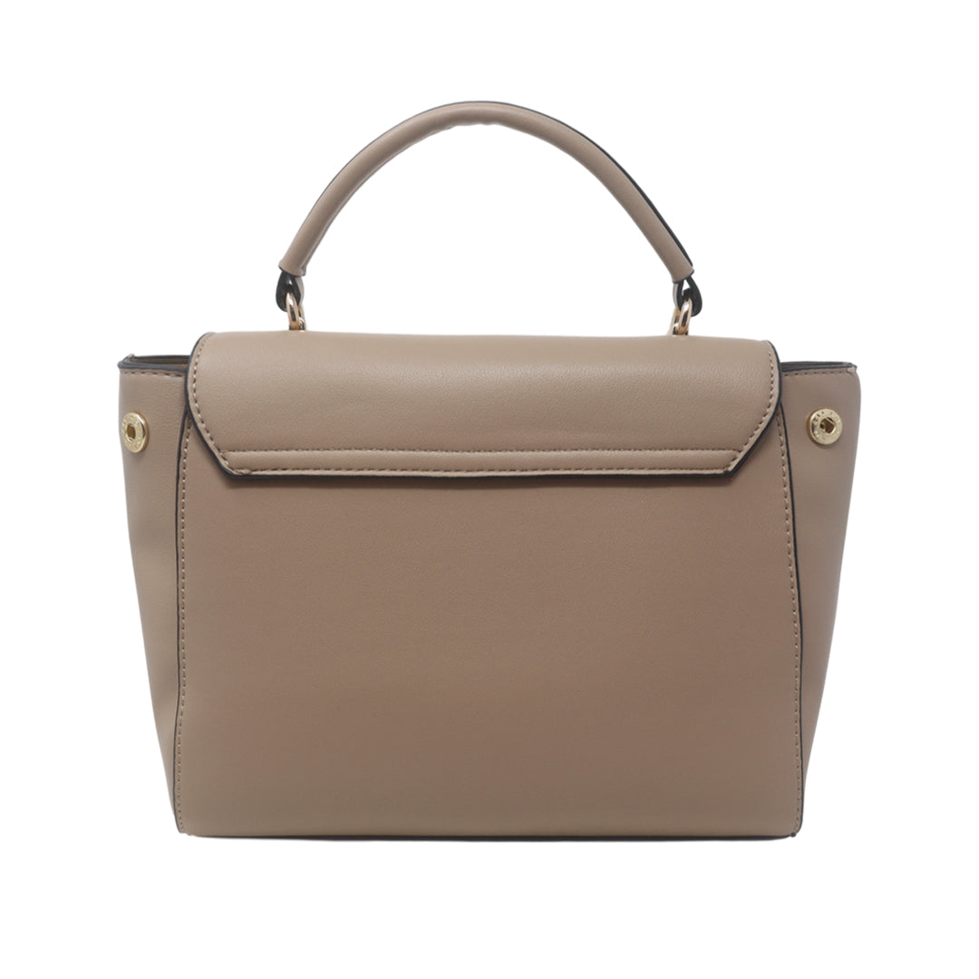 Cartera satchel Silvana para mujer color taupe