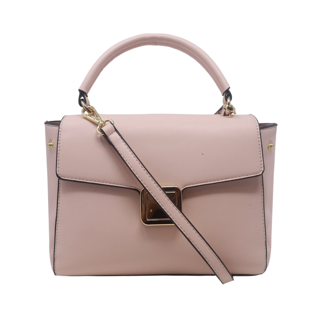 Cartera satchel Silvana para mujer color blush
