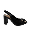Tacones slingback de tacón grueso Belen para mujer color negro