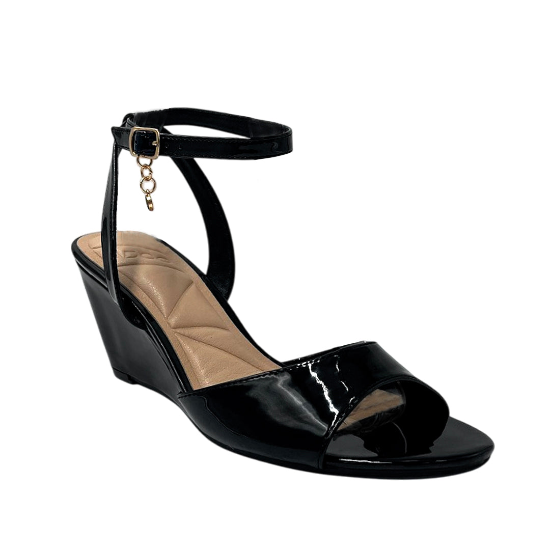 Sandalias de cuña Fiona para mujer color negro