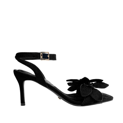 Sandalias de tacón Fiore para mujer color negro