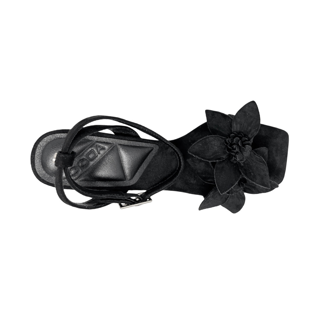 Sandalias de tacón Fiore para mujer color negro