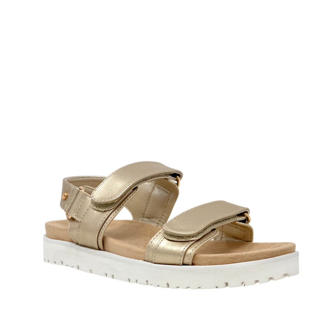Sandalias de plataforma Emory para mujer color dorado