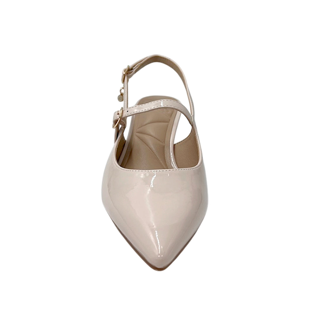 Tacones slingback Bell para mujer color blush