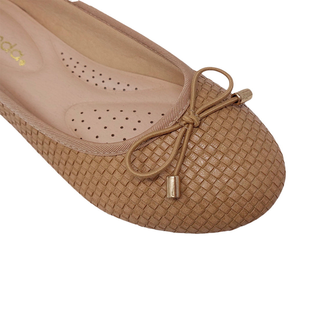 Ballerinas Ary para mujer color camel