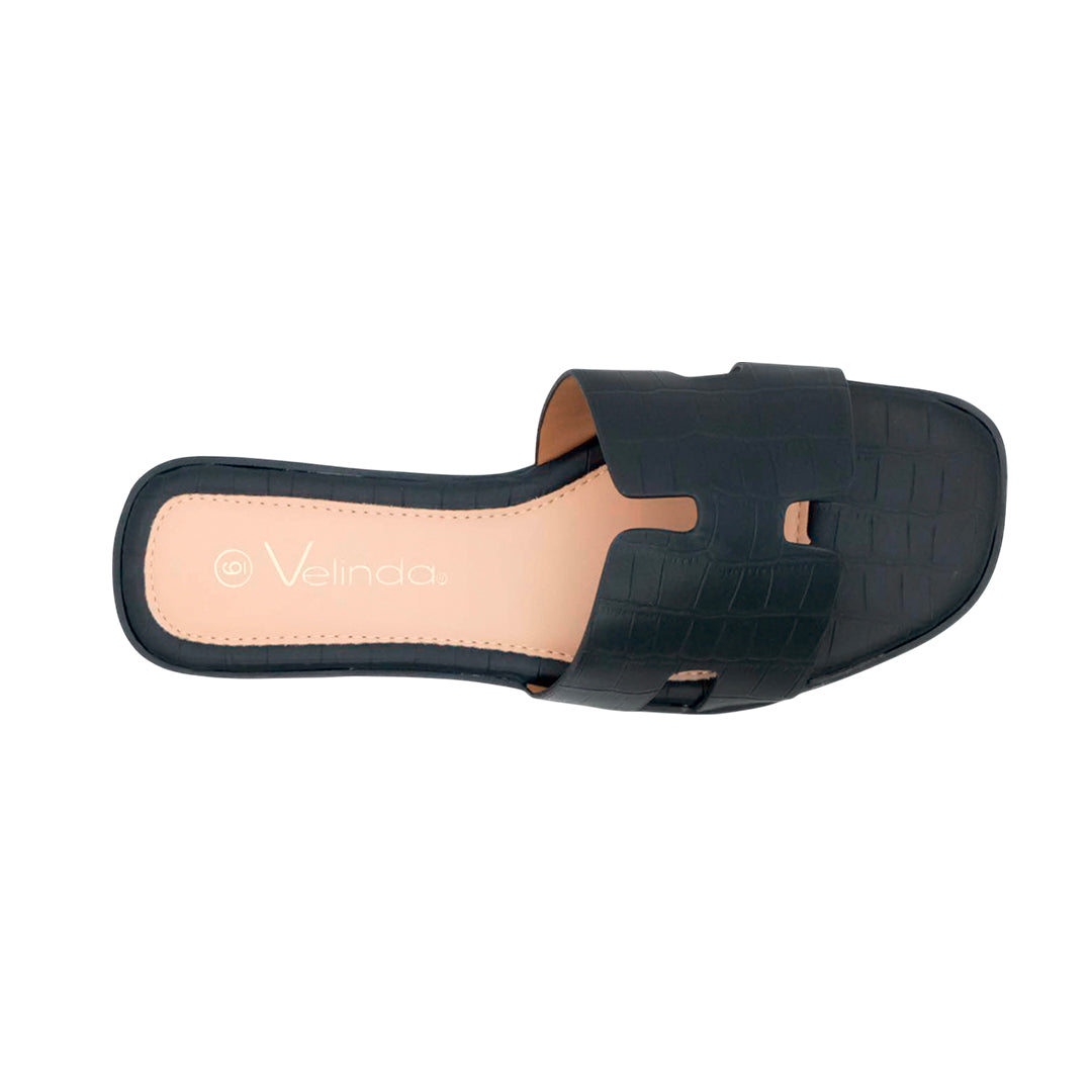 Sandalias flats Adria para mujer color negro
