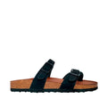 Sandalias flats Arizona para mujer color negro
