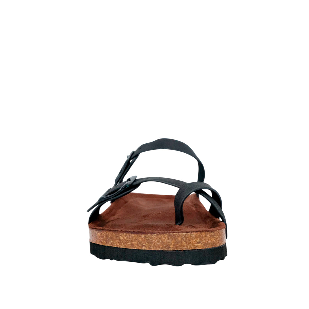 Sandalias flats Arizona para mujer color negro