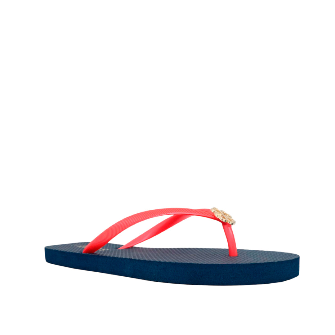 Sandalias flats Dany para mujer color navy