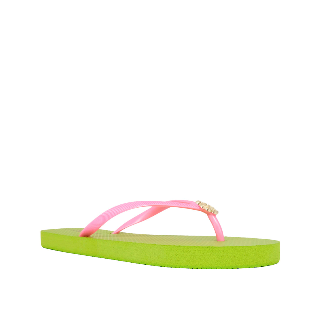 Sandalias flats Dany para mujer color verde