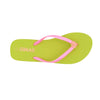 Sandalias flats Dany para mujer color verde