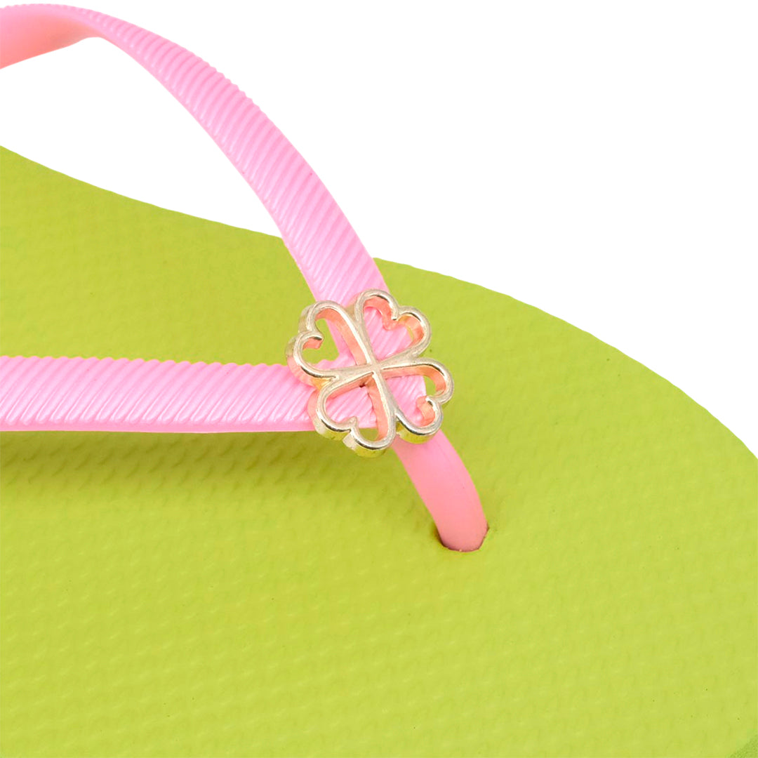 Sandalias flats Dany para mujer color verde