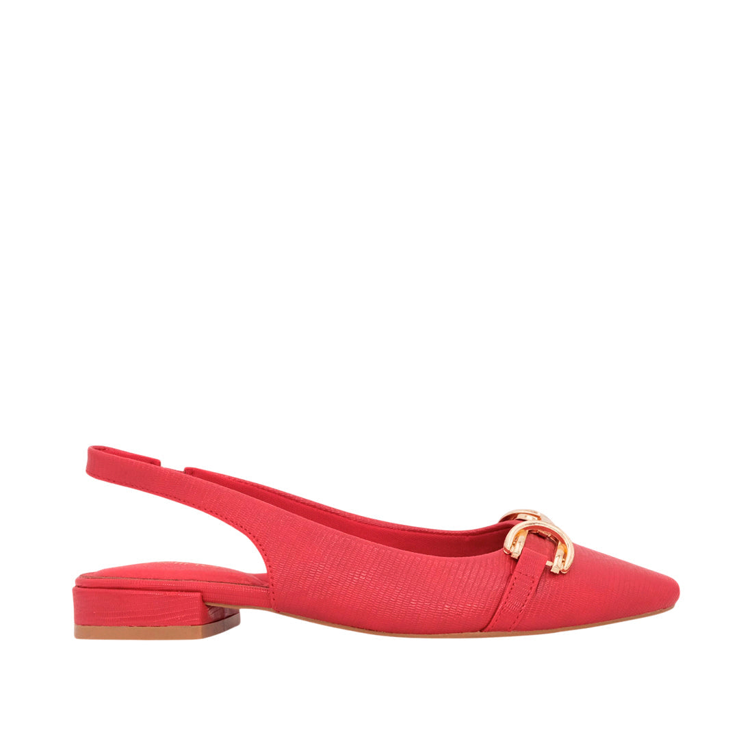 Ballerinas slingback Joleen para mujer color rojo
