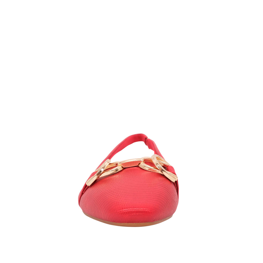 Ballerinas slingback Joleen para mujer color rojo