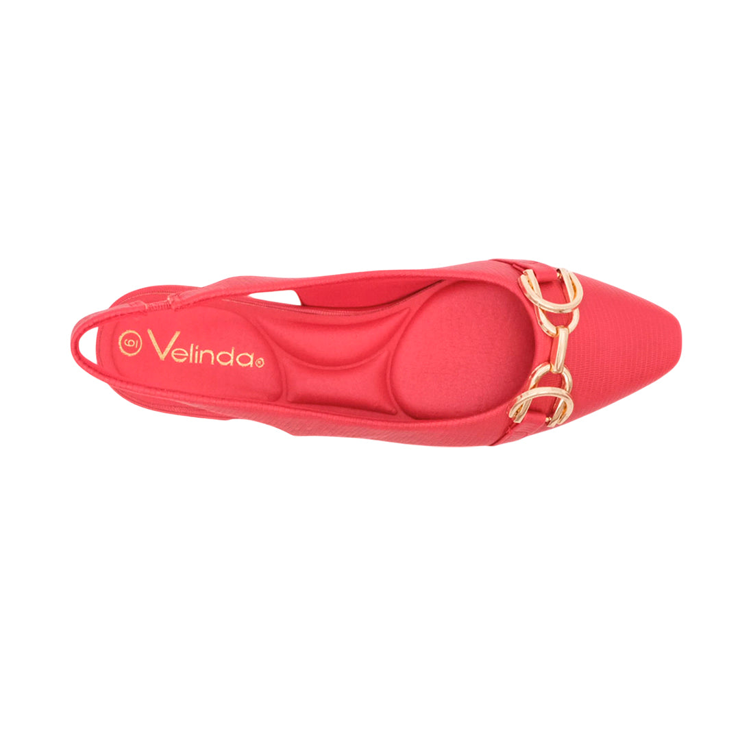 Ballerinas slingback Joleen para mujer color rojo