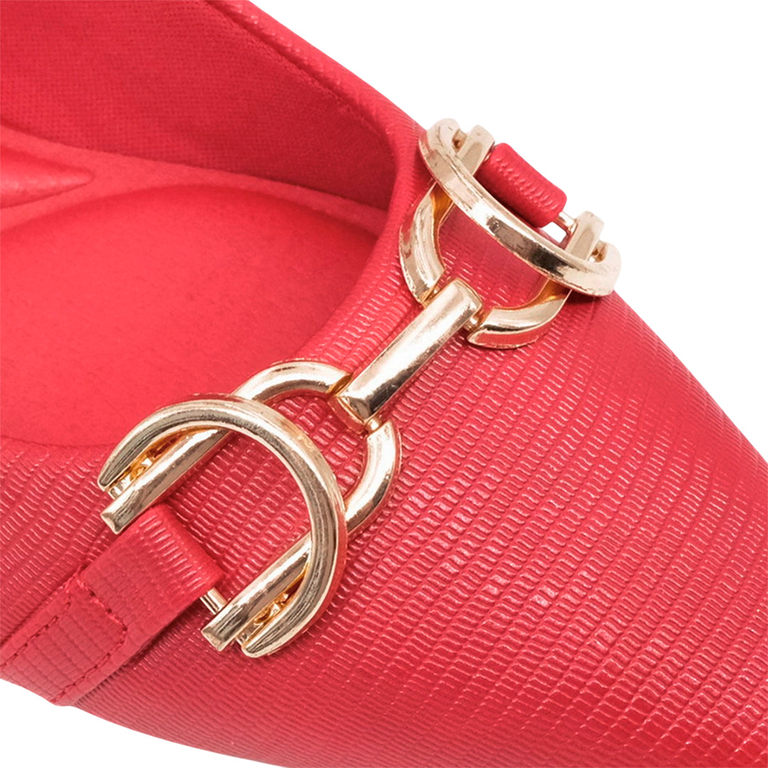 Ballerinas slingback Joleen para mujer color rojo