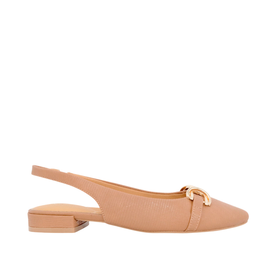 Ballerinas slingback Joleen para mujer color tan