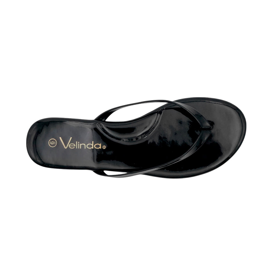 Sandalias flats Kenya para mujer color negro