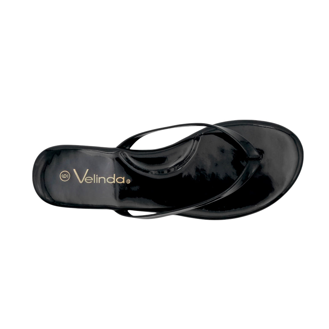 Sandalias flats Kenya para mujer color negro