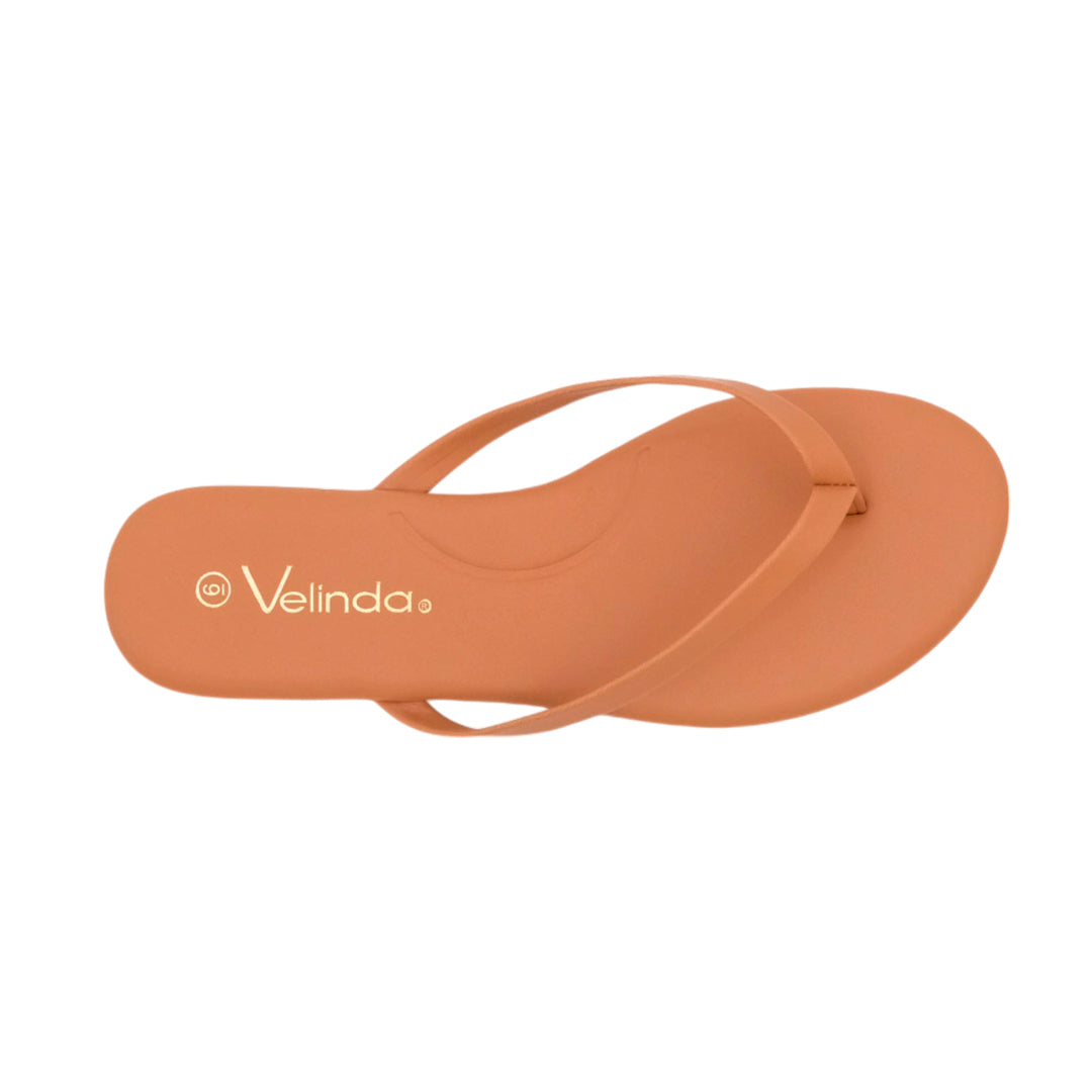 Sandalias flats Kenya para mujer color tan