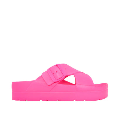 Sandalias flats Milan para mujer color rosado