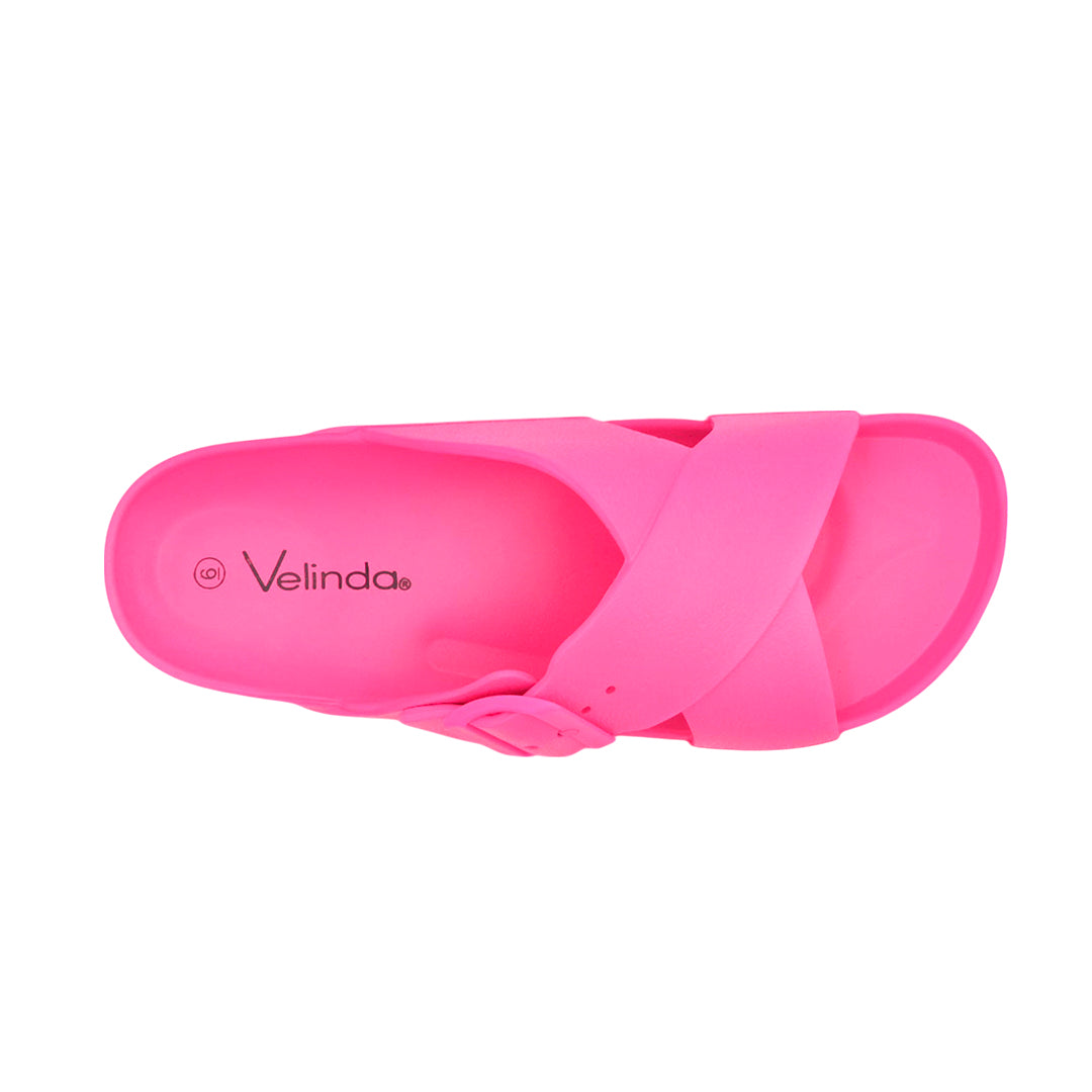 Sandalias flats Milan para mujer color rosado