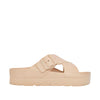 Sandalias flats Milan para mujer color taupe