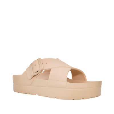 Sandalias flats Milan para mujer color taupe
